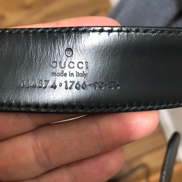 GUCCI Men’s Black Monogram Belt - Picture 4 of 16